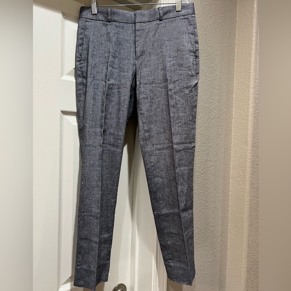 NWT Banana Republic Avery Washable Stretch Linen Trousers Sz 0